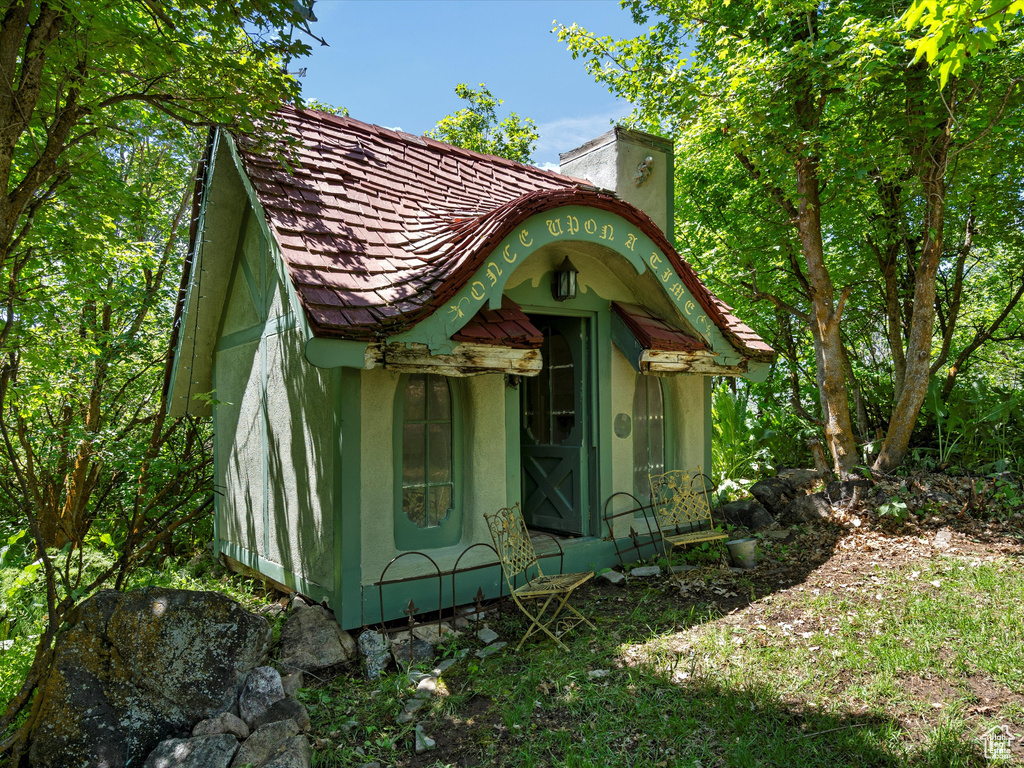 View of outdoor structure