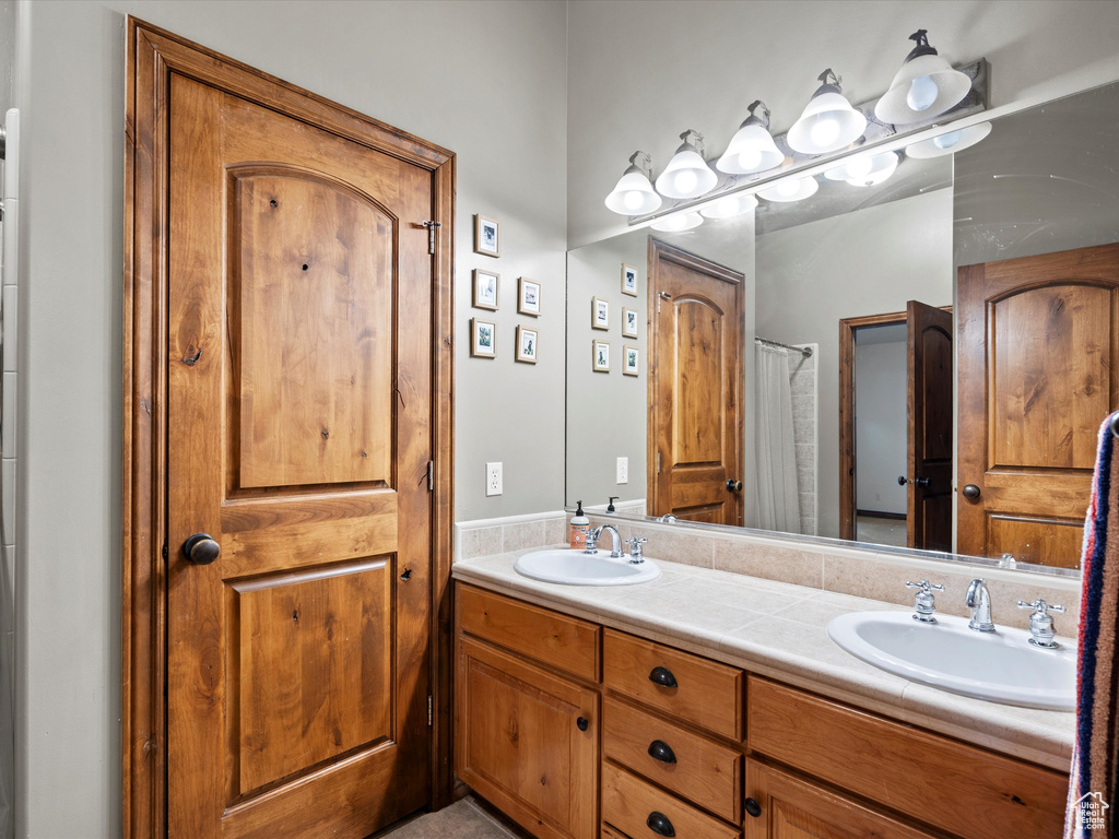 Bathroom with double vanity