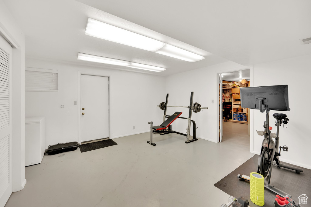View of exercise area