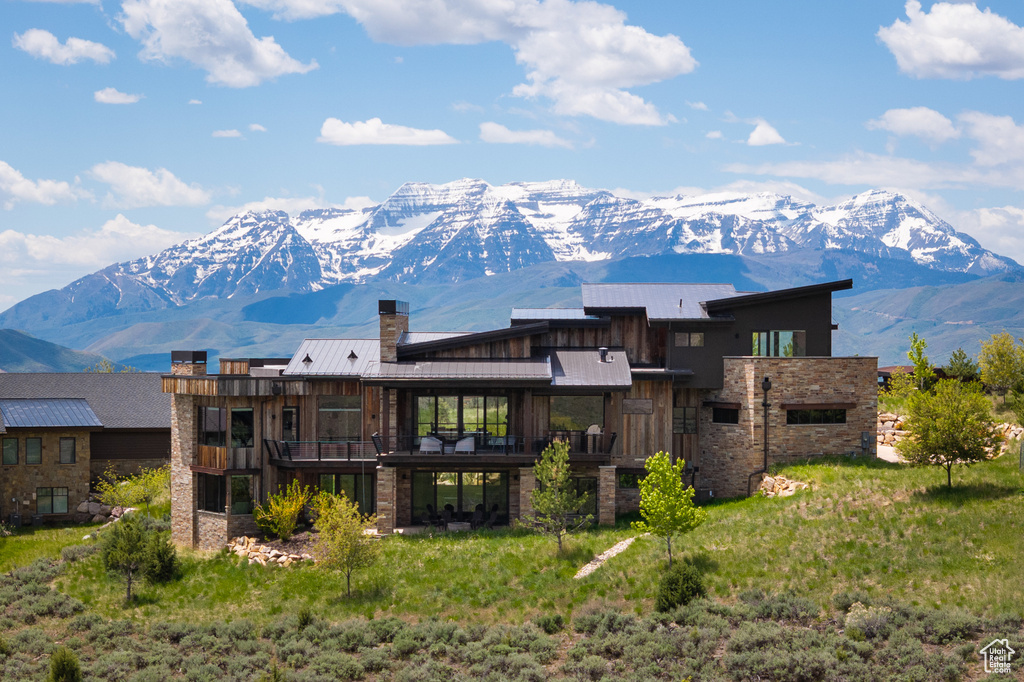 View of mountain backdrop