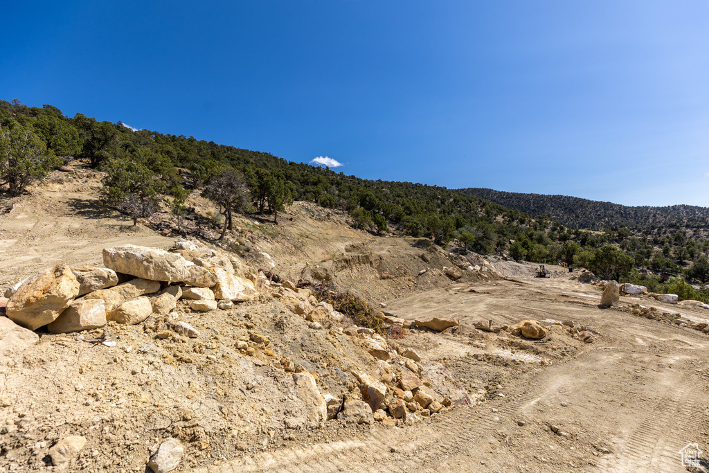 View of mountain background