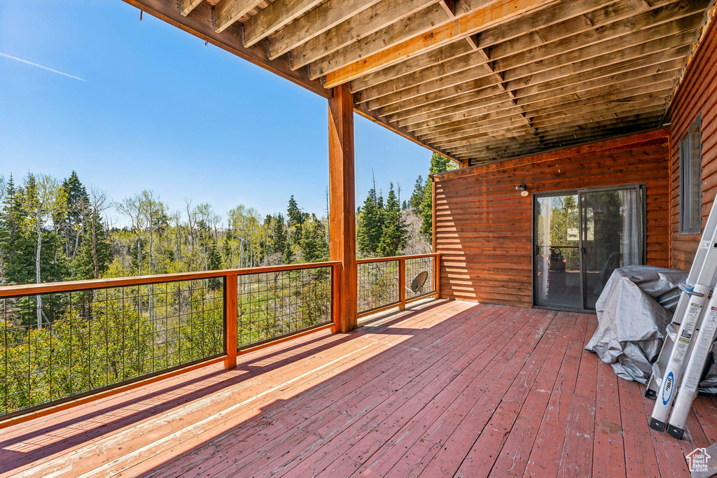 View of deck