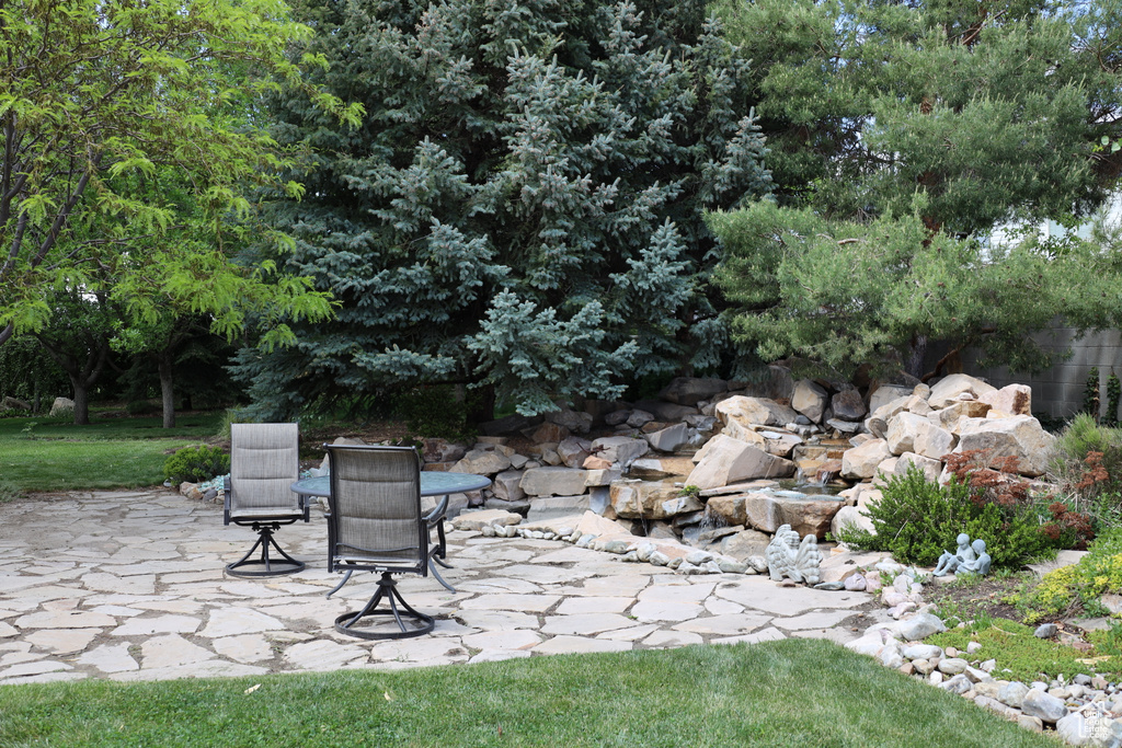 View of patio