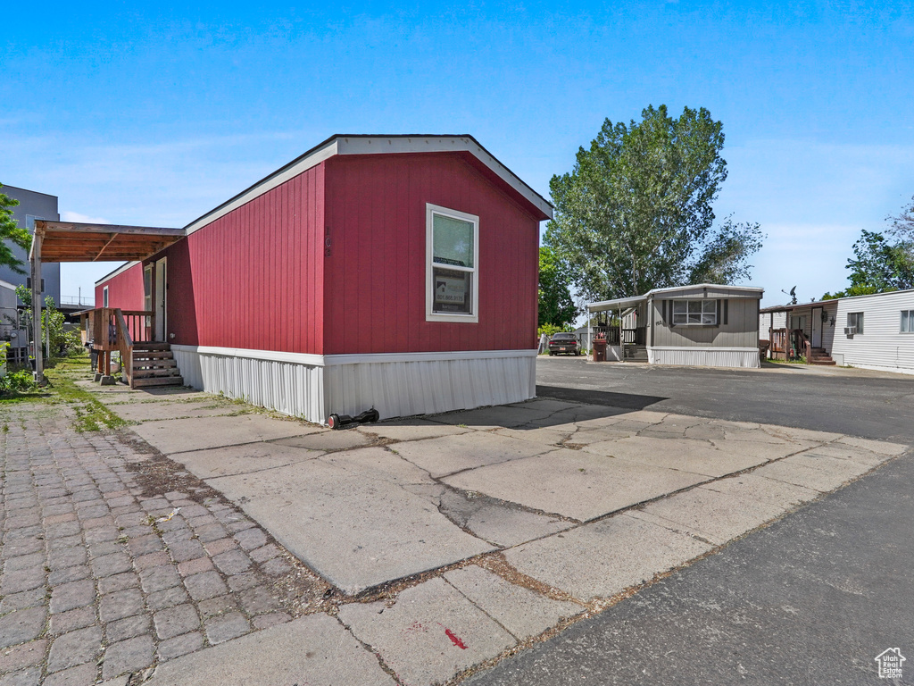 View of outbuilding
