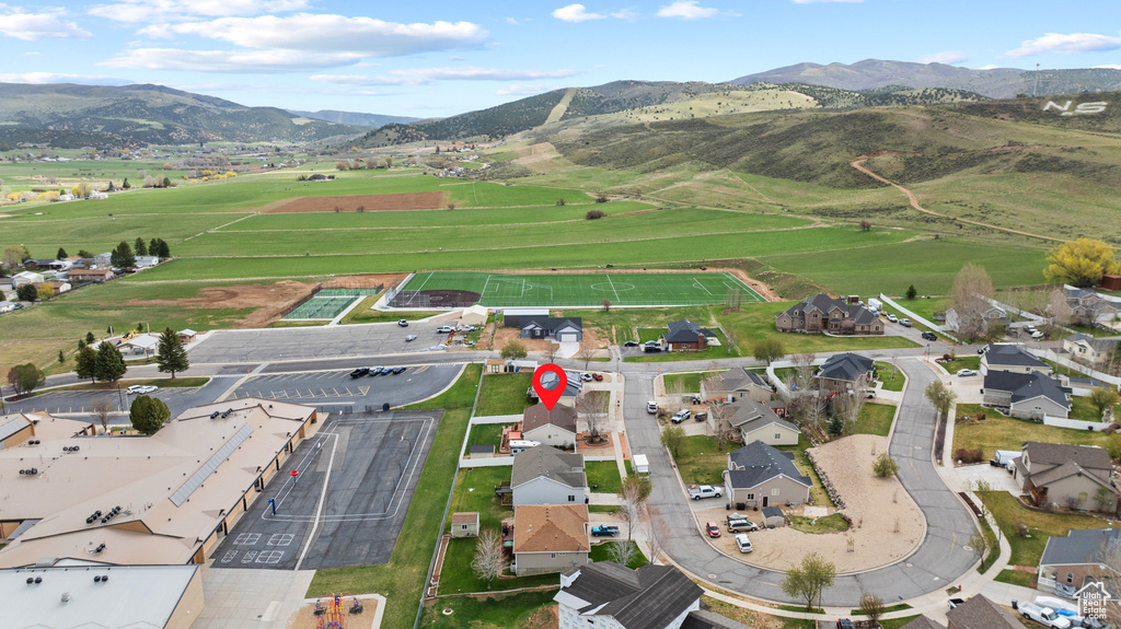 Bird\\\\\\\\\\\\\\\'s eye view with a mountain view and a residential view