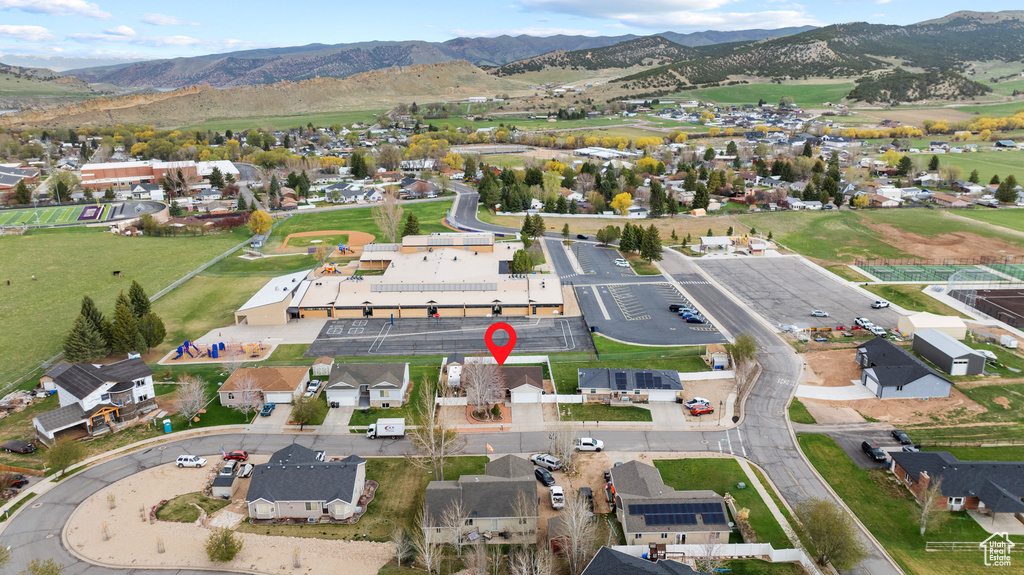 Bird\\\\\\\\\\\\\\\'s eye view featuring a mountain view and a residential view