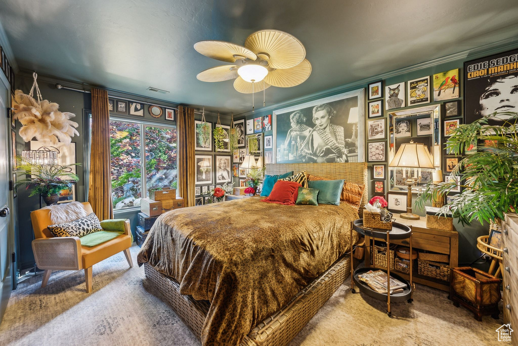 Bedroom featuring ornamental molding