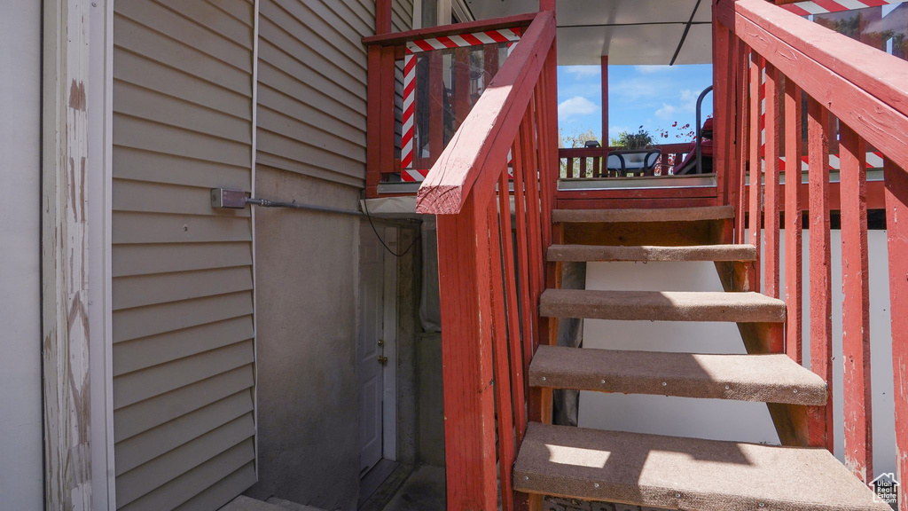 View of stairs