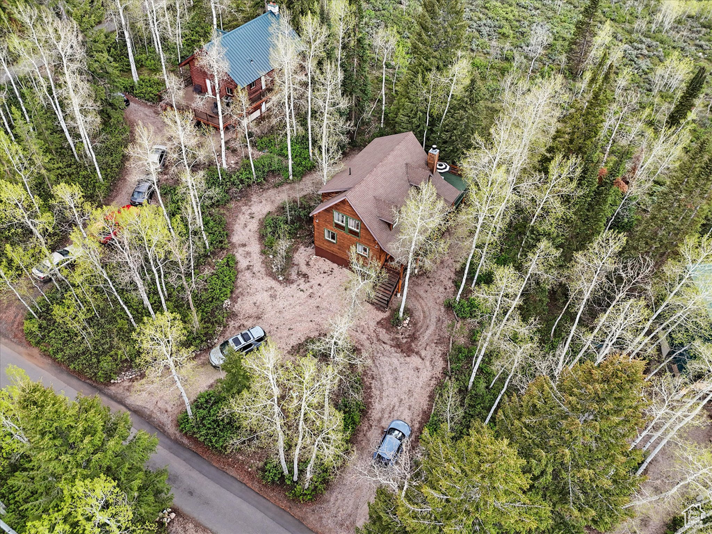 View from above of property