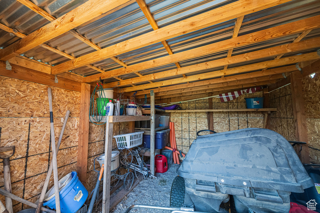 View of storage area