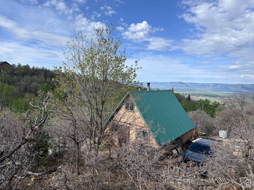 View from above of property