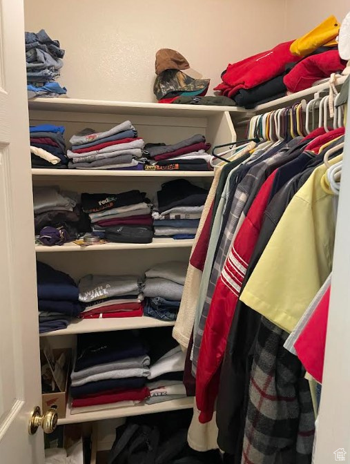 View of spacious closet