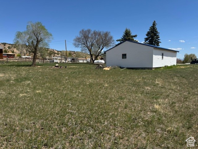 View of green lawn