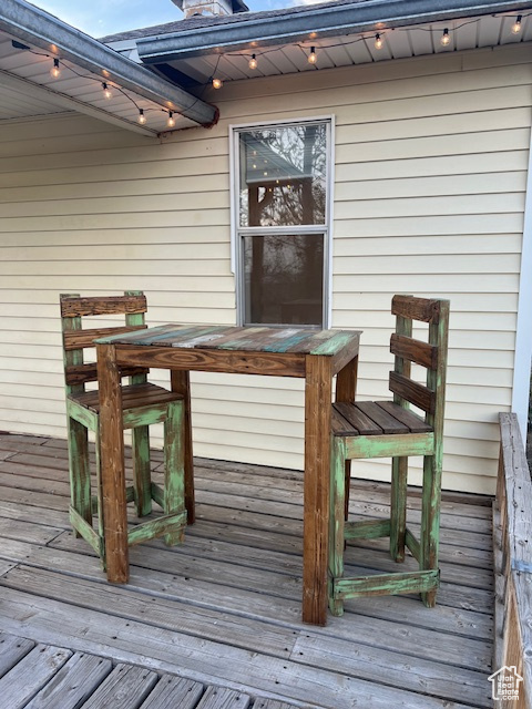 View of deck