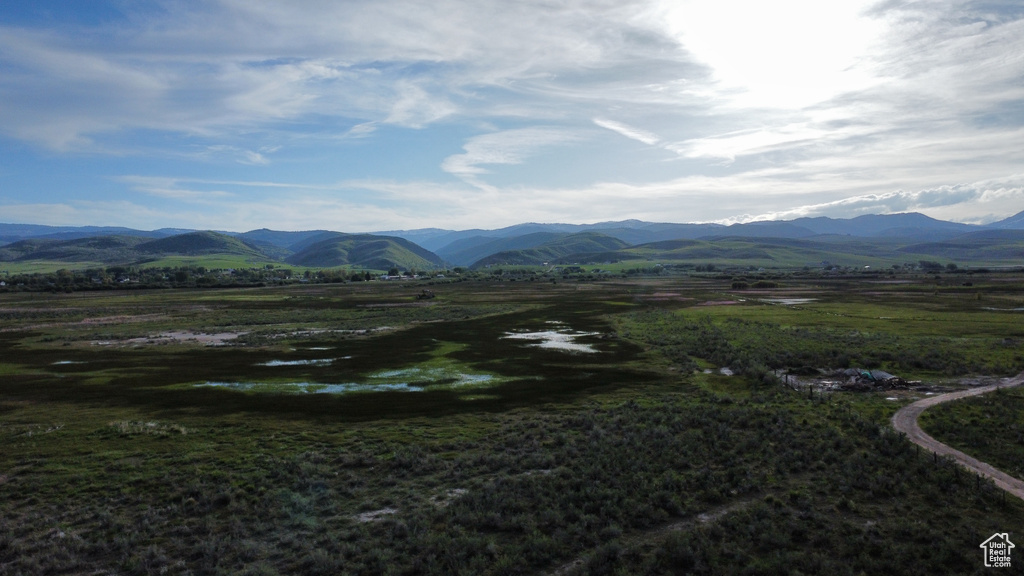 View of mountain background