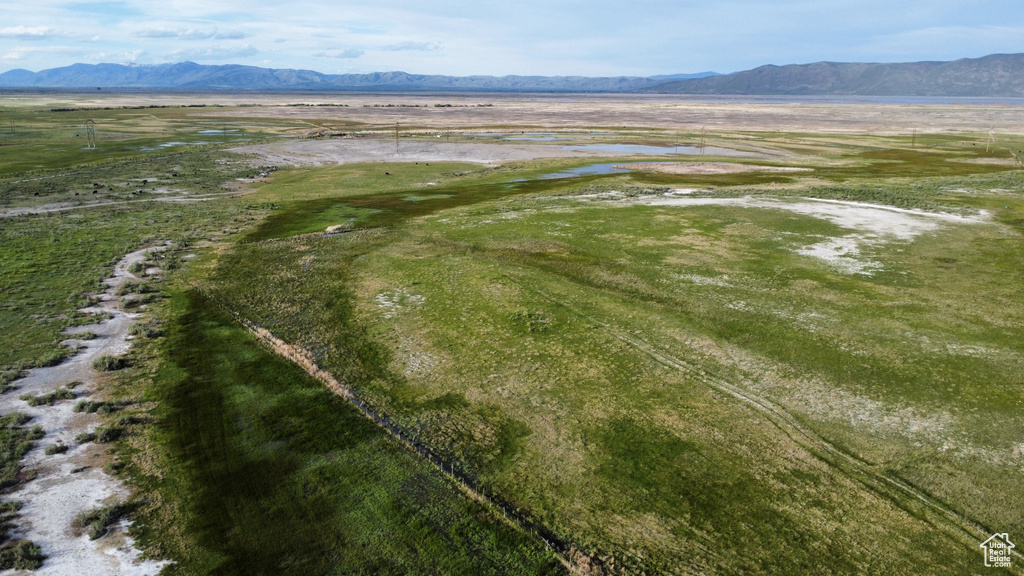 View of property location with a water and mountain view