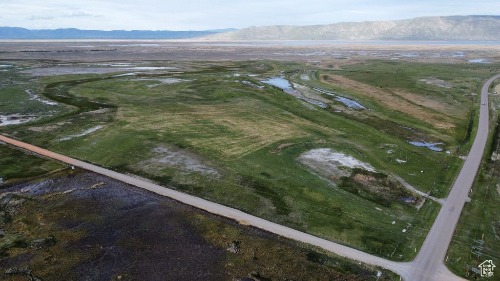 View of property location featuring a water and mountain view
