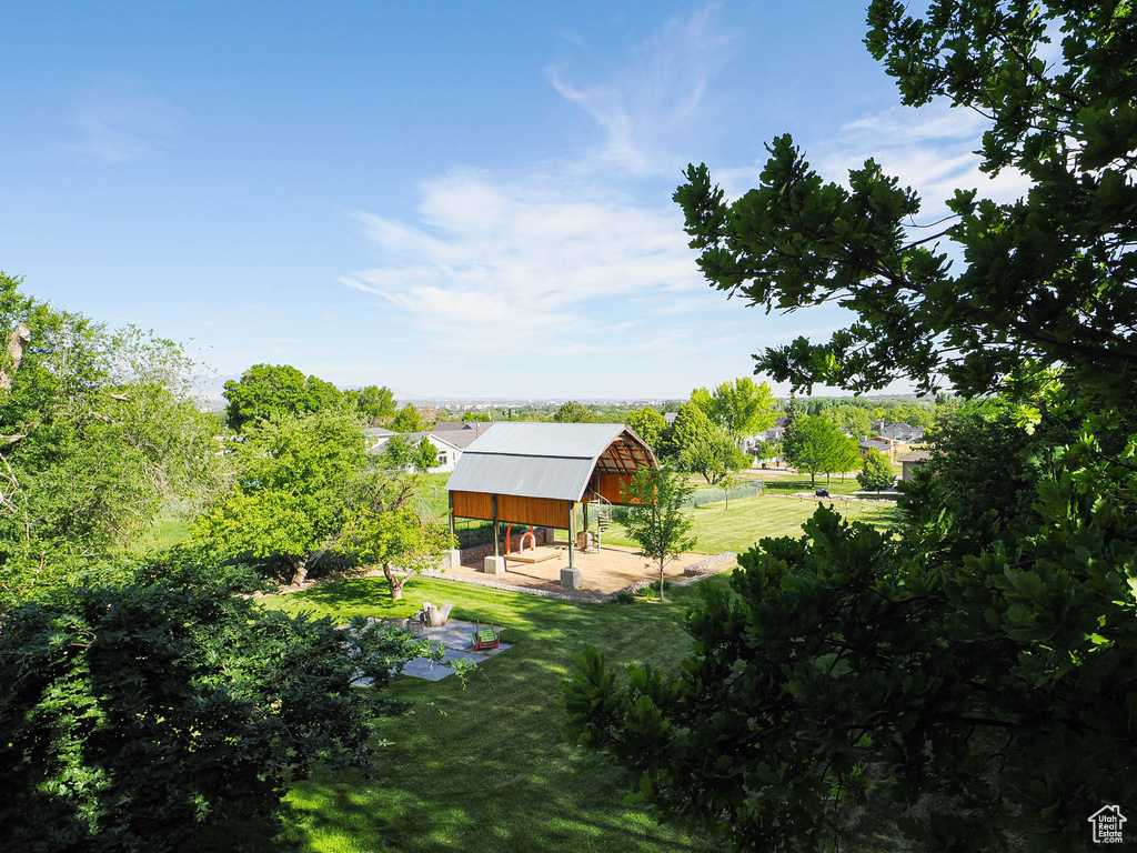View of green lawn