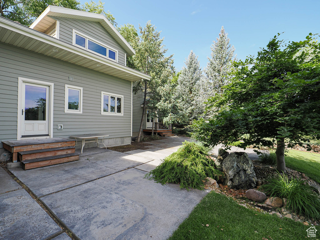 View of rear view of property