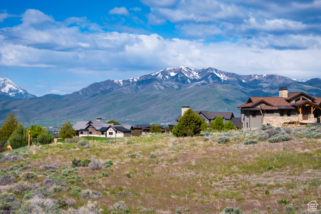 View of mountain background