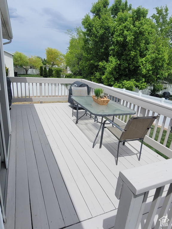 View of deck