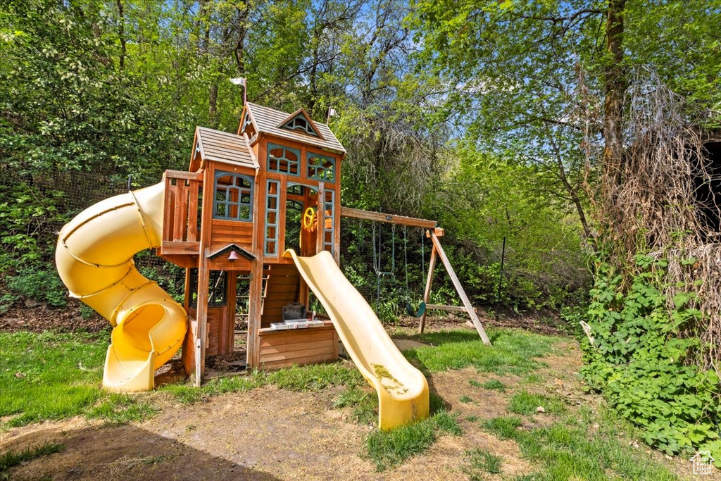 View of jungle gym