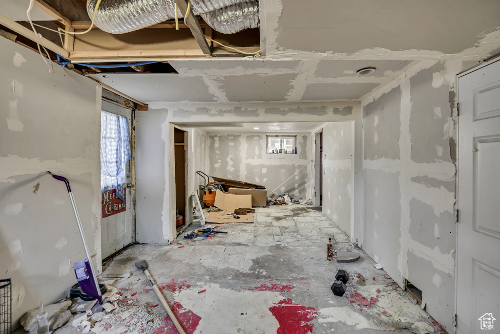 Below grade area featuring healthy amount of natural light