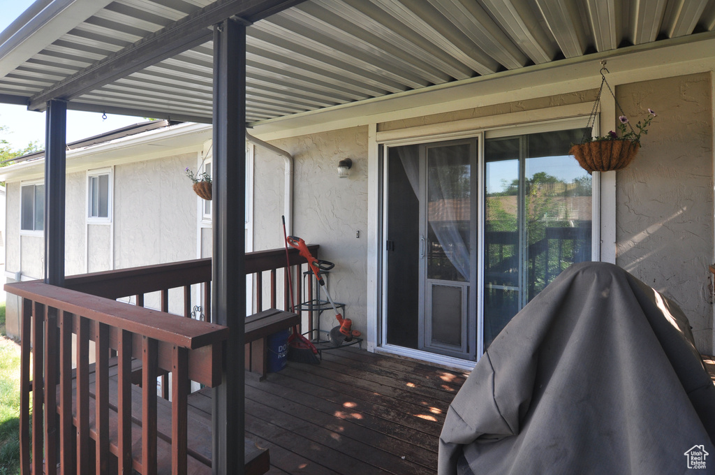 View of deck