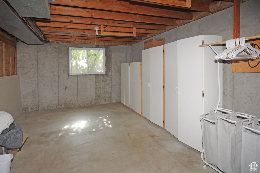 View of basement