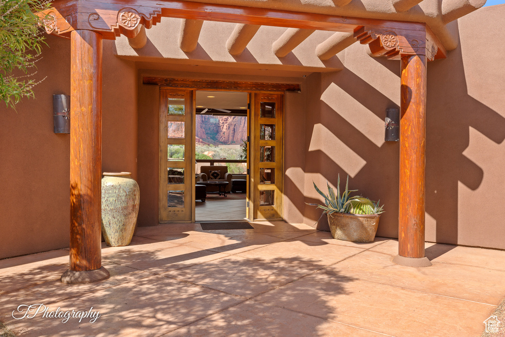 View of entrance to property