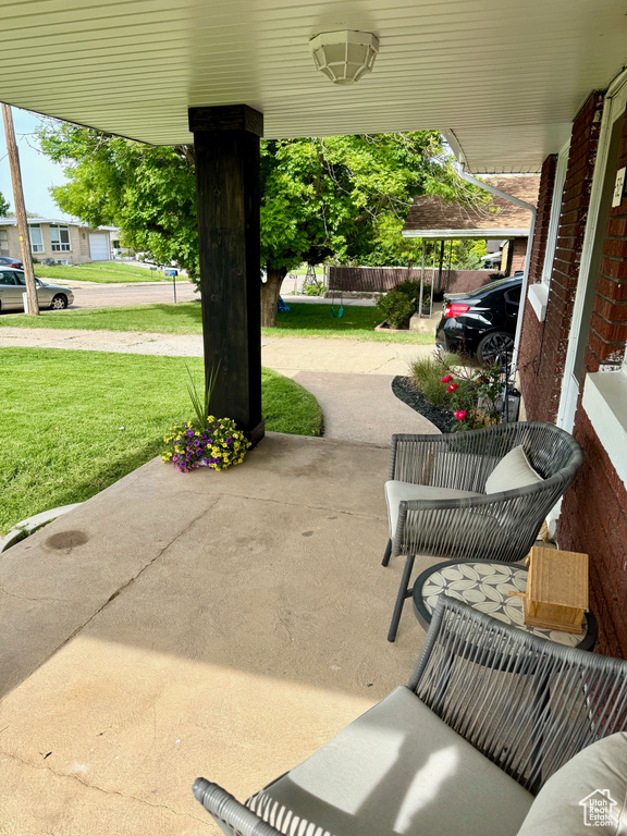 View of patio
