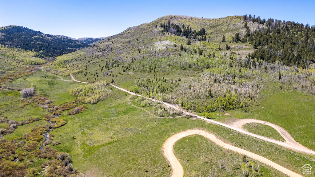 Aerial overview of property\\\\\\\'s location with mountains