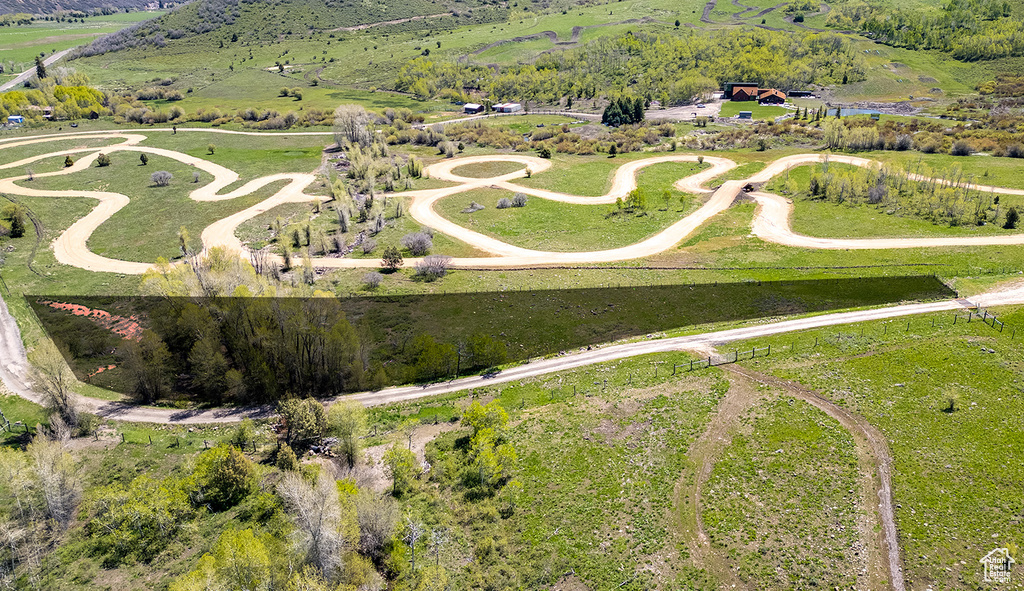 Aerial overview of property\\\\\\\'s location with rural landscape