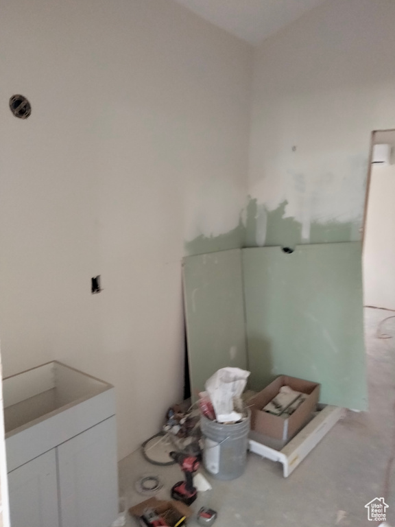 View of laundry area