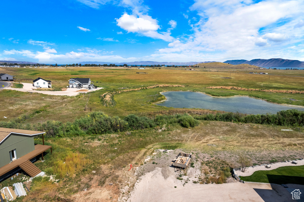 View of rural area featuring a water and mountain view