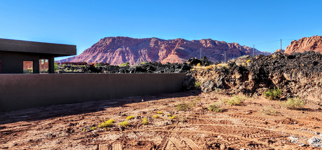 View of mountain background