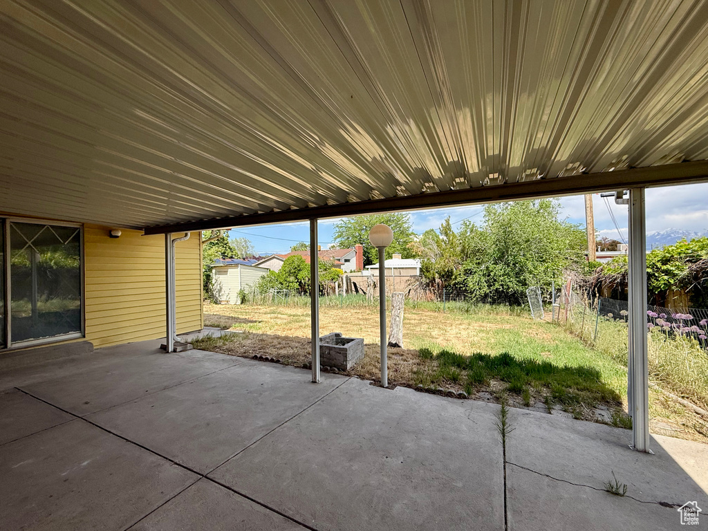 View of patio