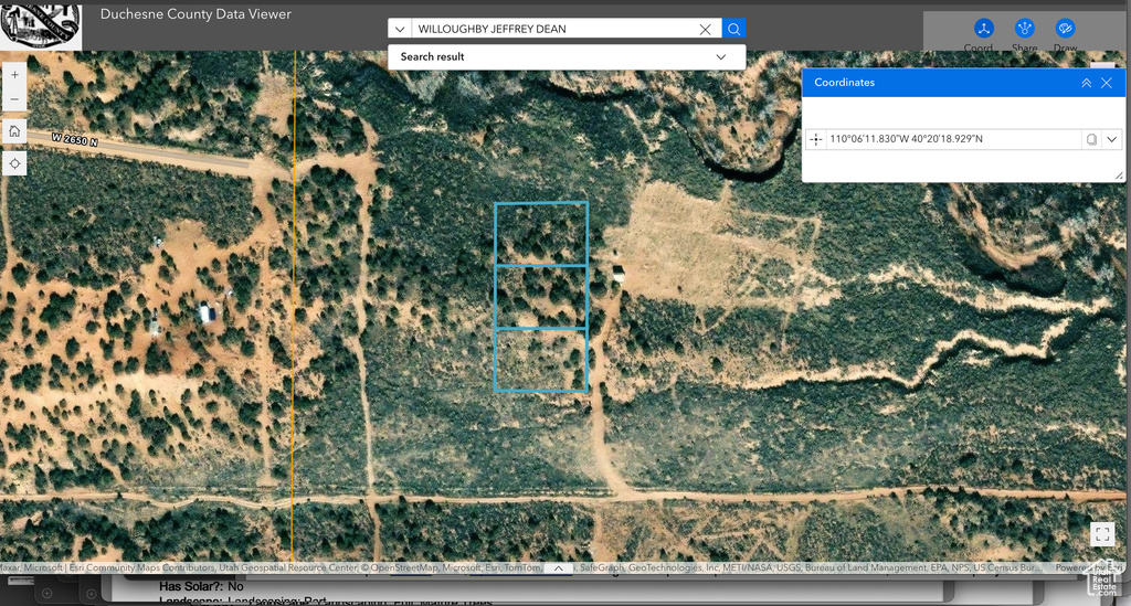 Map / location featuring property parcel outlined