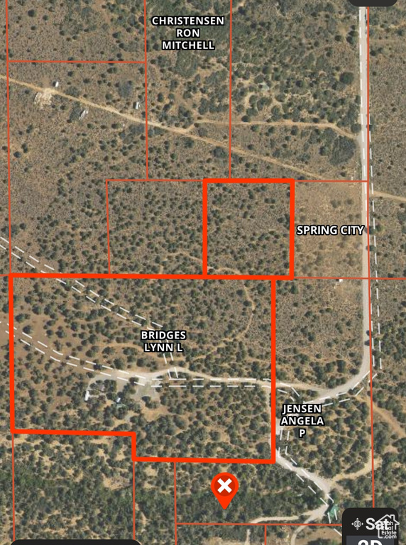 Map / location with property boundaries highlighted