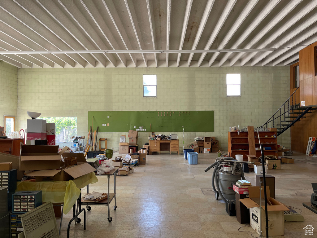 Misc room featuring healthy amount of natural light