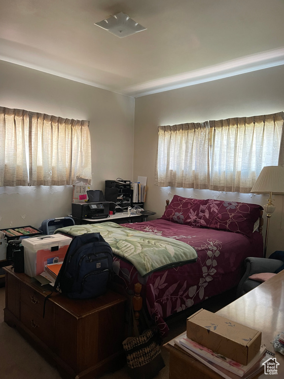 Bedroom featuring multiple windows