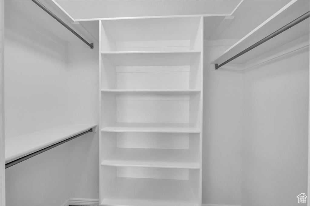 View of spacious closet