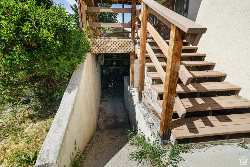 View of stairs