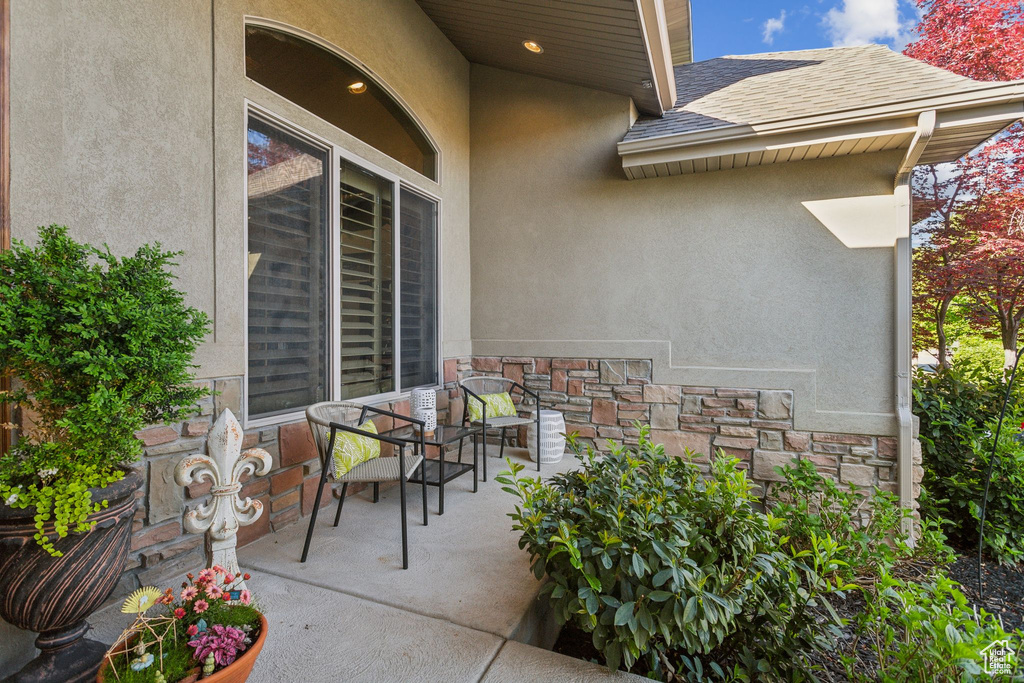 View of patio