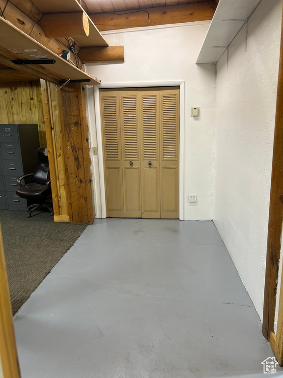 View of basement
