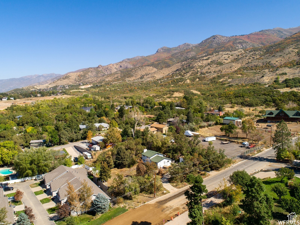 Aerial view of mountains