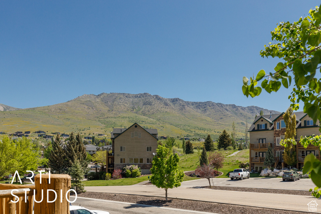 View of mountain background
