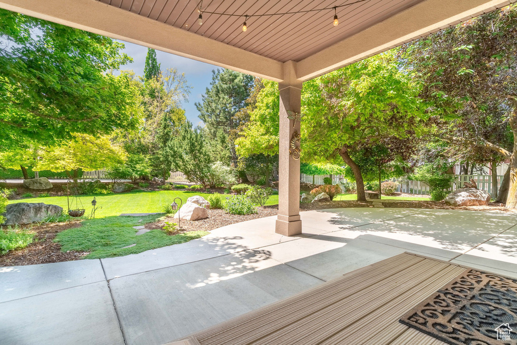 View of patio
