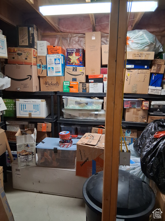View of storage room