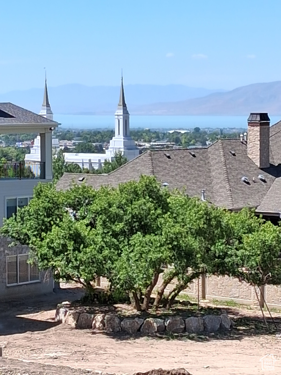 Water view featuring a mountain backdrop